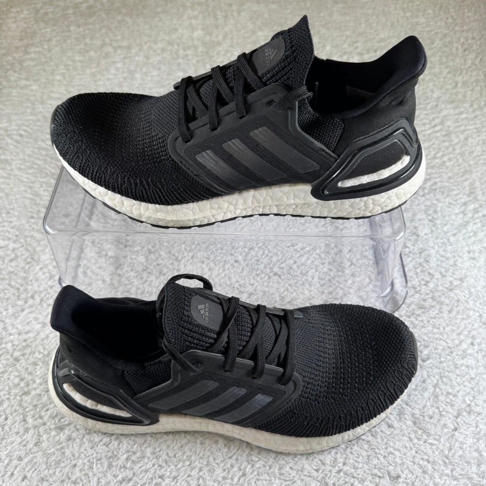 Adidas Ultraboost 20 Running Shoes Mens 7 Black EG0714 Good Primeknit Boost
